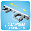 Держатель для швабр Hausmann Mop Holder 31x6x4.2см, цвет серый Держатель для швабр Hausmann Mop Holder 31x6x4.2см, цвет серый